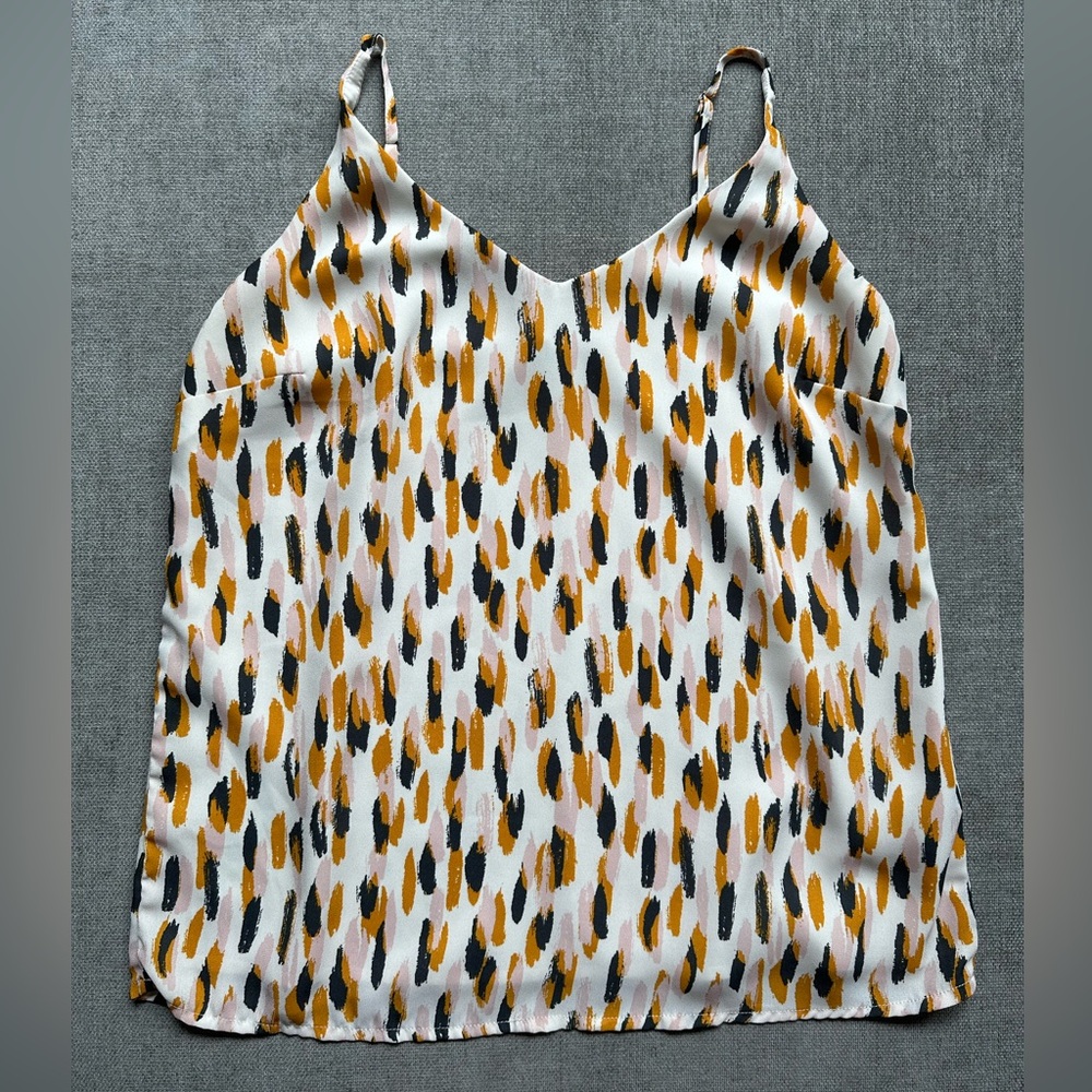 Patterned Tank Top Blouse